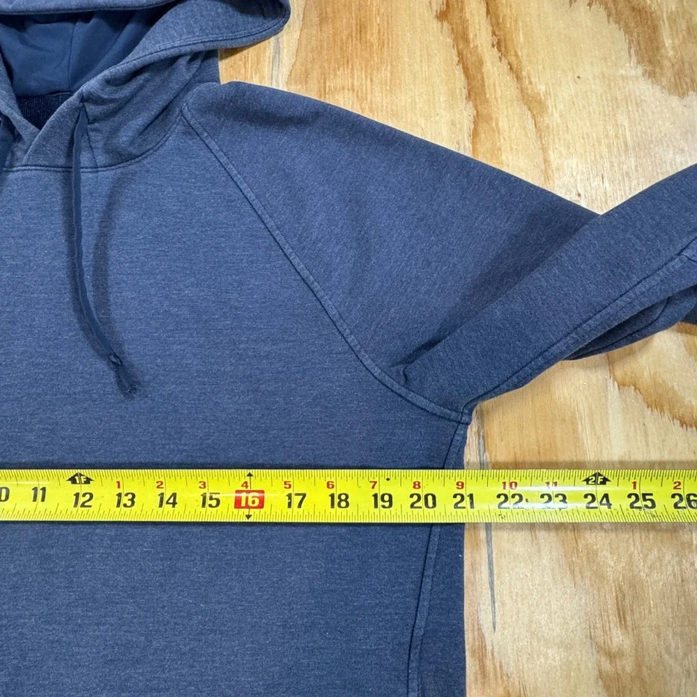 Lululemon City Sweat Pullover Hoodie Heathered True Navy Men's Size M Preppy